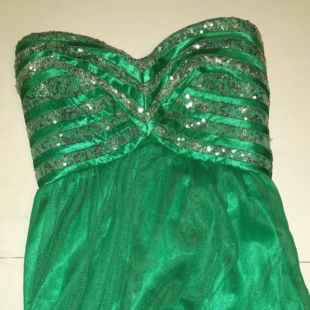 Sequin Hearts Short Prom Dress